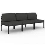 Patio Furniture Set Outdoor Sectional Sofa Aluminum Anthracite Vidaxl New. Price: $274.99.