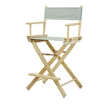 Casual Home 24 Director's Chair Natural Frame With Grey Canvas, Counter Height New. Price: $94.84.
