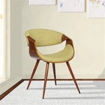Armen Living Butterfly Modern Metal Dining Chair Walnut And Green New. Price: $212.91.