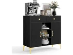 Obekann Black Sideboard Buffet Cabinet New. Price: $171.95.