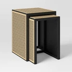 Nesting Accent Table Black/natural (fa) - Threshold Open. Price: $93.49.