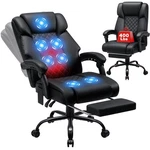 Hoffree Massage Office Chair With Heat 7-POINT Vibration Recliner W/footrest New. Price: $159.99.