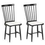 Dining Chairs Set Of 2 Farmhouse Solid Rubber Wood Windsor With Removable New. Price: $136.48.