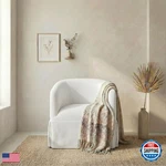Kislot Swivel Accent 360 Degree Performance Fabric Armchair Modern Barrel New. Price: $398.40.