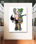 Kaws Nike Art Canvas Poster Wall Home Decor Gift Idea Urban Pop Street New. Price: $49.99.