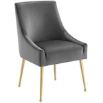 Modway Discern 19" Upholstered Performance Velvet Dining Chair Gray New. Price: $133.99.