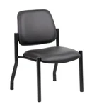 Boss Antimicrobial Armless Guest Chair, 300 Lb. Weight Cap Model # B9595AM-BK New. Price: $158.22.
