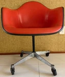 Vintage Mcm Herman Miller Eames Fiberglass Chair Upholstered Mid Century Modern Used. Price: $350.00.