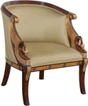 Hand Carved Mahogany Empire Swan Chair By Maitland-smith New. Price: $3595.00.
