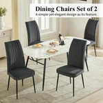High Back Dining Chairs Set Of 2, Modern Comfort Seating Home & Kitchen New. Price: $79.95.
