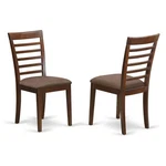 East West Furniture Milan 38" Fabric Dining Chairs Mahogany (set Of 2) New. Price: $163.54.