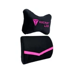 Secretlab Gaming Chair Plush Headrest -memory Foam Lumbar Pillow Set Pink/black New. Price: $49.00.