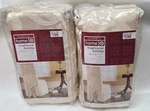 Holiday Jacquard Chair Covers Set Ivory Classic Armless Dining 42 Nip New. Price: $23.96.