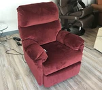 Best Furniture Balmore Small Power Recliner Chair 2NW64 - Red Fabric 22148 New. Price: $699.00.