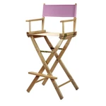 Casual Home Director Chair 30IN Bar Height Natural Frame By Pink Canvas New. Price: $91.06.