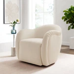 Compose Swivel Armchair In Alabaster New. Price: $490.75.