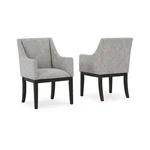 Signature Design By Ashley Burkhaus Traditional Dining Upholstered Arm Chair, New. Price: $379.38.