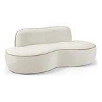 Meridian Furniture Swerve 77" Cream Velvet Upholstered Loveseat New. Price: $1164.40.