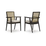Signature Design By Ashley Galliden Dining Arm Chair, Set Of 2, Black New. Price: $228.89.