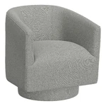 Pemberly Row 29" Barrel Swivel Accent Chair With Sinuous Springs Gray New. Price: $332.99.