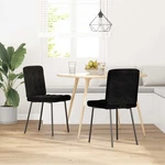 Dining Chairs 2 Pcs Black Velvet Dinner Kitchen Seat Vidaxl New. Price: $92.99.