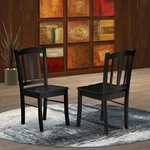 Set Of 2 East West Furniture Dublin Kitchen Dining Chairs Black Finish Dlc-blk-w New. Price: $149.00.