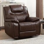 Ebello Genuine Leather Recliner Chair, Manual Single Reclining Sofa For Adults New. Price: $299.24.