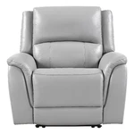 Pemberly Row Faux Leather Contemporary Power Recliner Gray New. Price: $890.93.