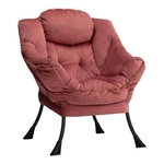 Lazy Chair Velvet Dusty Rose Armrest Side Pocket Accent Lounge Hollyhome Comfy New. Price: $179.99.