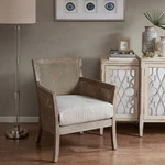 Diedra Reclaimed Natural Solid Wood And Rattan Accent Chair New. Price: $612.77.