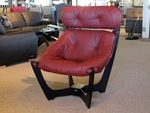 Odd Knutsen Mcm Design Img Luna Sitting Chair With High Back Red Leather New. Price: $1199.00.