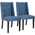 Set Of 2 Elegant Tufted Design Fabric Upholstered Modern Dining Chairs For Home New. Price: $126.99.