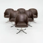 1960S Set Of Six Nicos Zographos CH.2S Bucket Chairs By Designs Ltd. Used. Price: $10000.00.