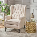 Tufted Wingback Recliner Chair With Nailhead Trim New. Price: $420.56.