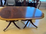 Baker Furniture Historic Charleston Dining Room Table And 12 Chairs Used. Price: $4500.00.