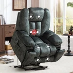 Ebello Large Power Lift Recliner Chair With Massage, Heat, And Usb For Elderly New. Price: $332.98.