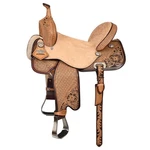 97HS Flex Tree Western Horse Saddle In American Leather Barrel Trail Hilason New. Price: $749.95.