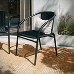 Flash Furniture Lila Black Rattan Indoor-outdoor Stack Chair New. Price: $48.00.