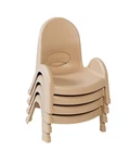Child Chair 5 Seat Natural Tan 4 Pack Stackable Ergonomic Angeles Value New. Price: $154.99.