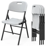 4PCS Plastic Folding Chairs Stackable Garden Patio Wedding Party White New. Price: $79.79.