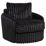 Coaster Sarco Transitional Corduroy Fabric Swivel Accent Arm Chair In Black New. Price: $520.66.