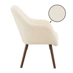 Convenience Concepts Take Seat Charlotte Sherpa Accent Chair In Ivory Fabric New. Price: $217.34.