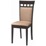 Coaster Gabriel Upholstered Dining Side Chair Cappuccino And Tan (set Of 2) New. Price: $177.34.