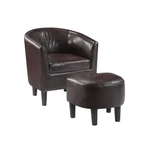 Convenience Concepts Take Seat Churchill Accent Chair With Ottoman, Espress... New. Price: $288.43.