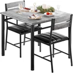 Ironck Dining Table Set For 2, Small Kitchen With 29.1 Inches, Grey New. Price: $193.74.