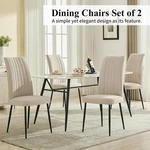 High Back Dining Chairs Set Of 2, Modern Comfort Seating Home & Kitchen New. Price: $79.95.