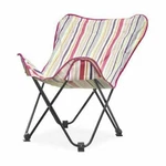 Urban Shop Surfer Stripe Butterfly Chair, Multicolor Open. Price: $39.99.