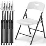 Folding Chairs 6 Pack 350 Lb Capacity Portable Heavy Duty White Foldable Make New. Price: $179.99.