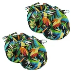 Blazing Needles Spun Polyester Patterned Outdoor Round Tufted Chair Cushions Set New. Price: $95.99.