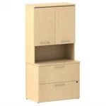 Bush Bbf 300 Series 2 Drawer Lateral File With Hutch In Natural Maple New. Price: $721.86.
